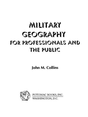 cover image of Military Geography